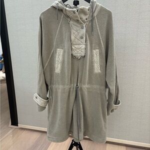 Free People Light Gray Teddy Jacket
